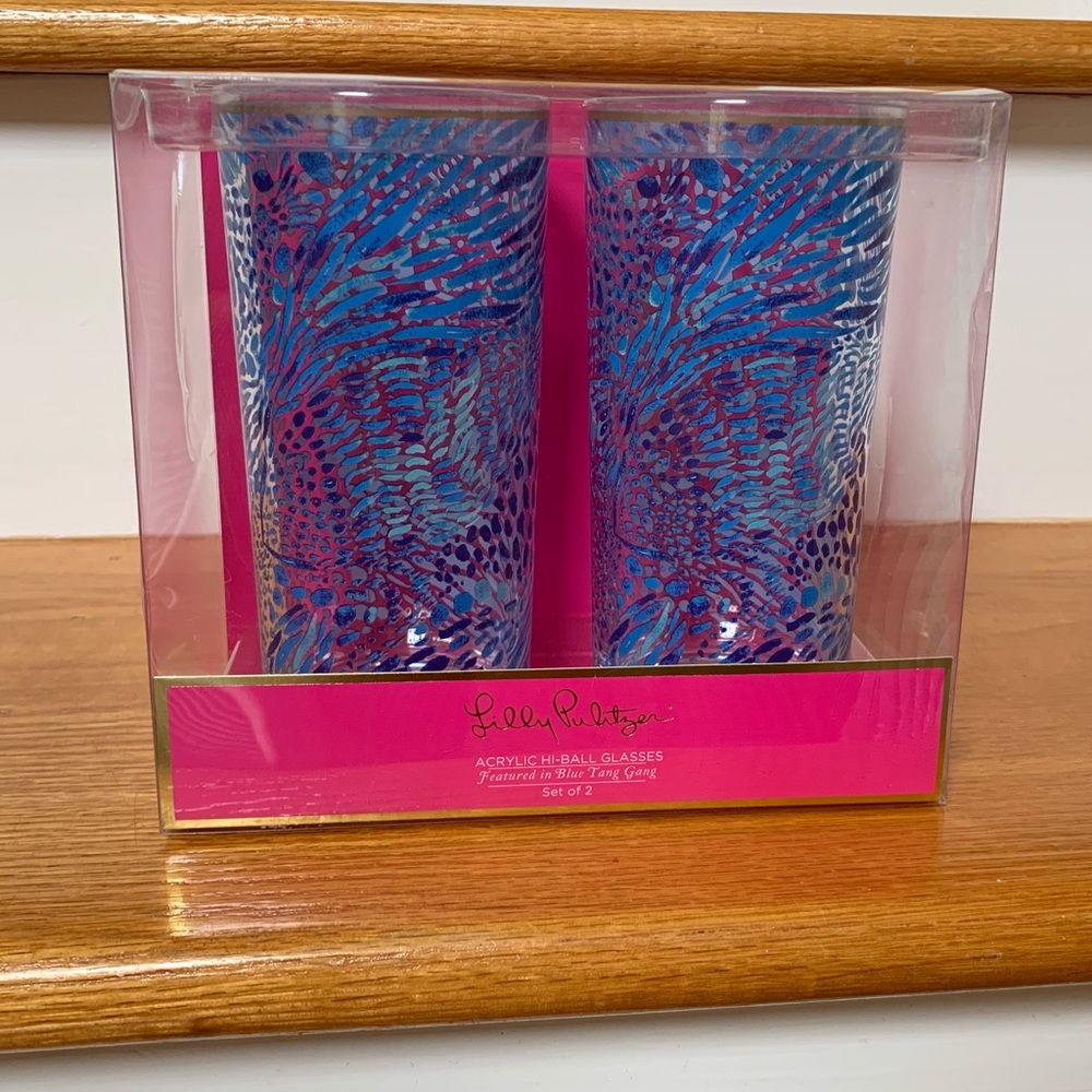 New Lilly Pulitzer Acrylic Glasses